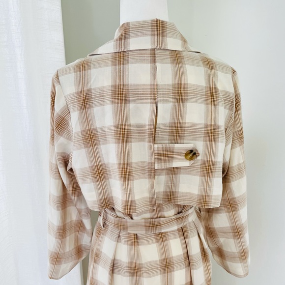 Cara Santana She Loves The Attention Plaid Trench - Picture 10 of 14